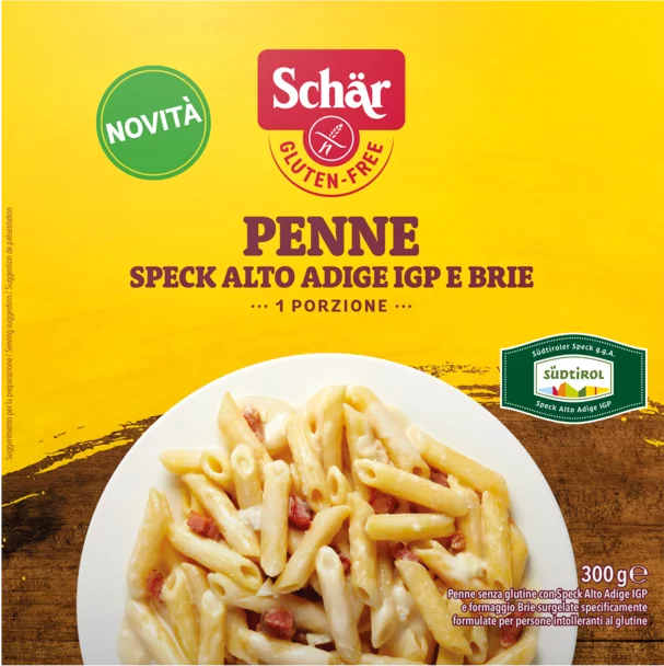 Penne Speck Alto Adige IGP e Brie